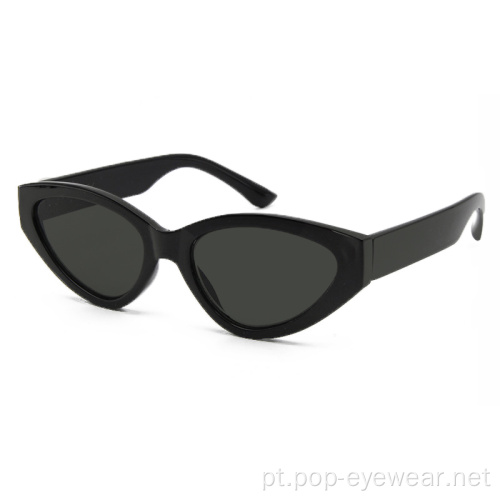 Óculos de sol Cat Eye para mulheres com armação estreita de plástico
